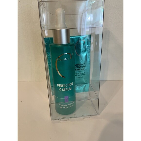 Malibu C Perfection C Serum 1 oz NIB +Crystals Vegan Sealed Vitamin C Facial - Picture 3 of 6